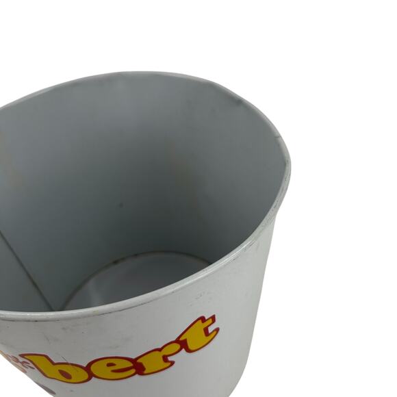 Vintage Q-Bert Trash Bin 1983 Has Upper Edge Dents As Is See Pics - Picture 9 of 9